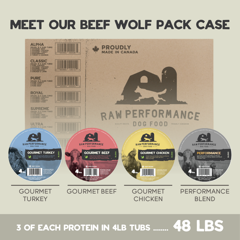 Dog food with wolf on package best sale