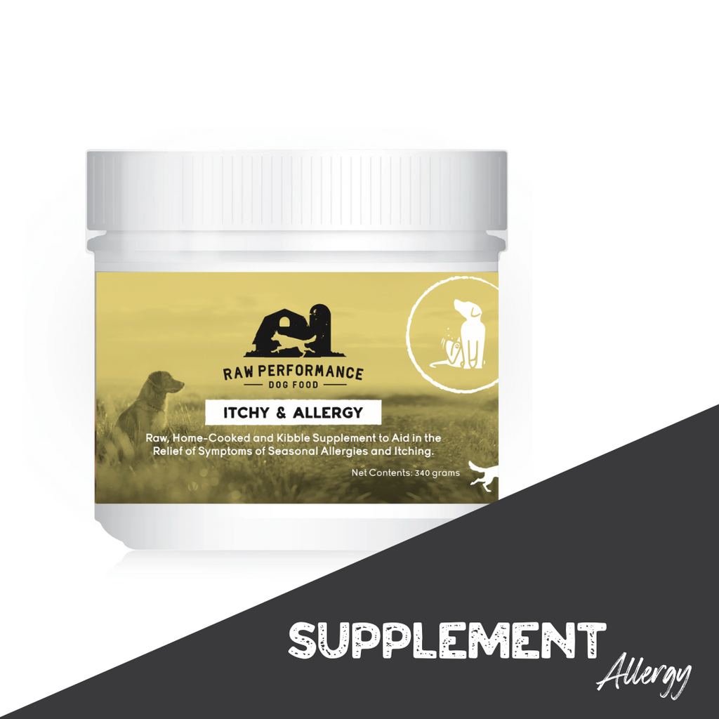 Itchy and Allergy Supplements for dogs Raw Performance Raw