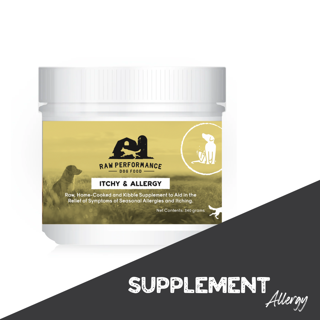 Itchy and Allergy Supplements for dogs Raw Performance Raw Performance Dog Food