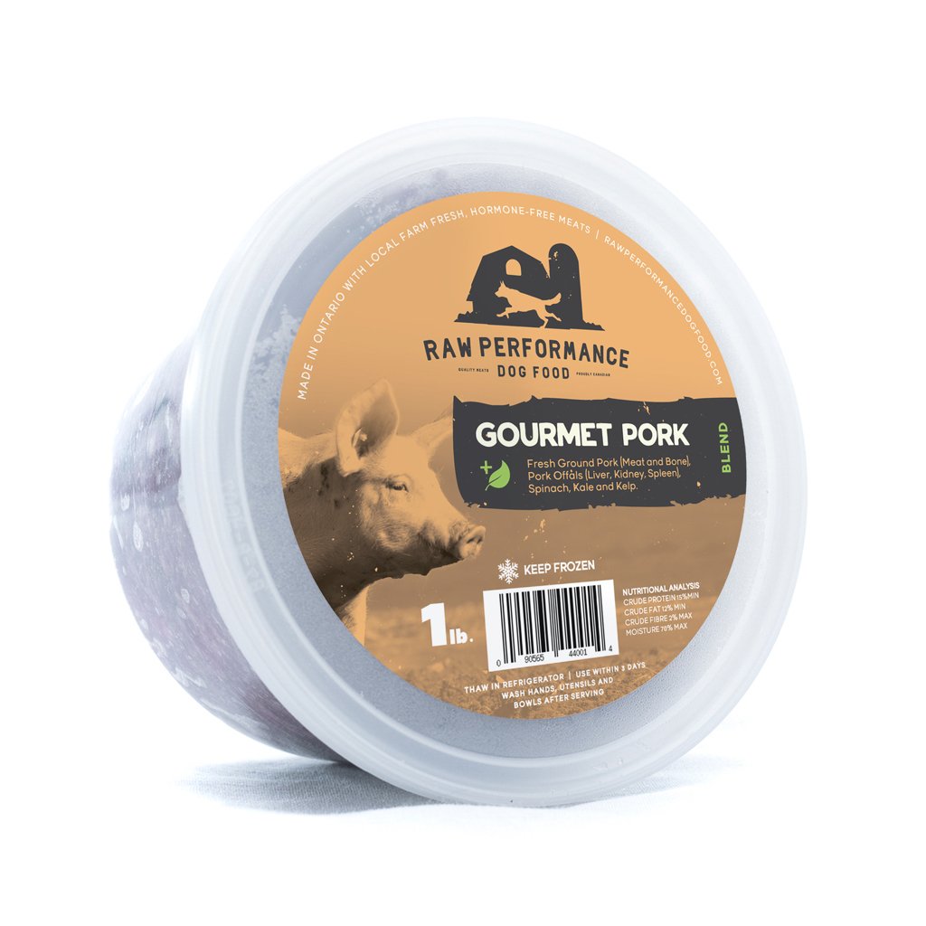 Gourmet Pork Raw Dog Food Delivery Ontario Raw Performance Dog