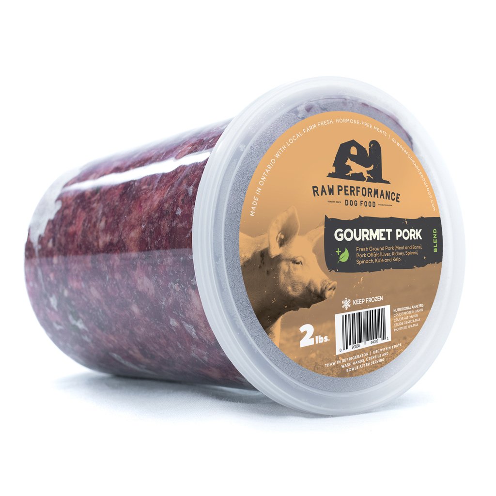 Gourmet Pork Raw Dog Food Delivery Ontario Raw Performance Dog